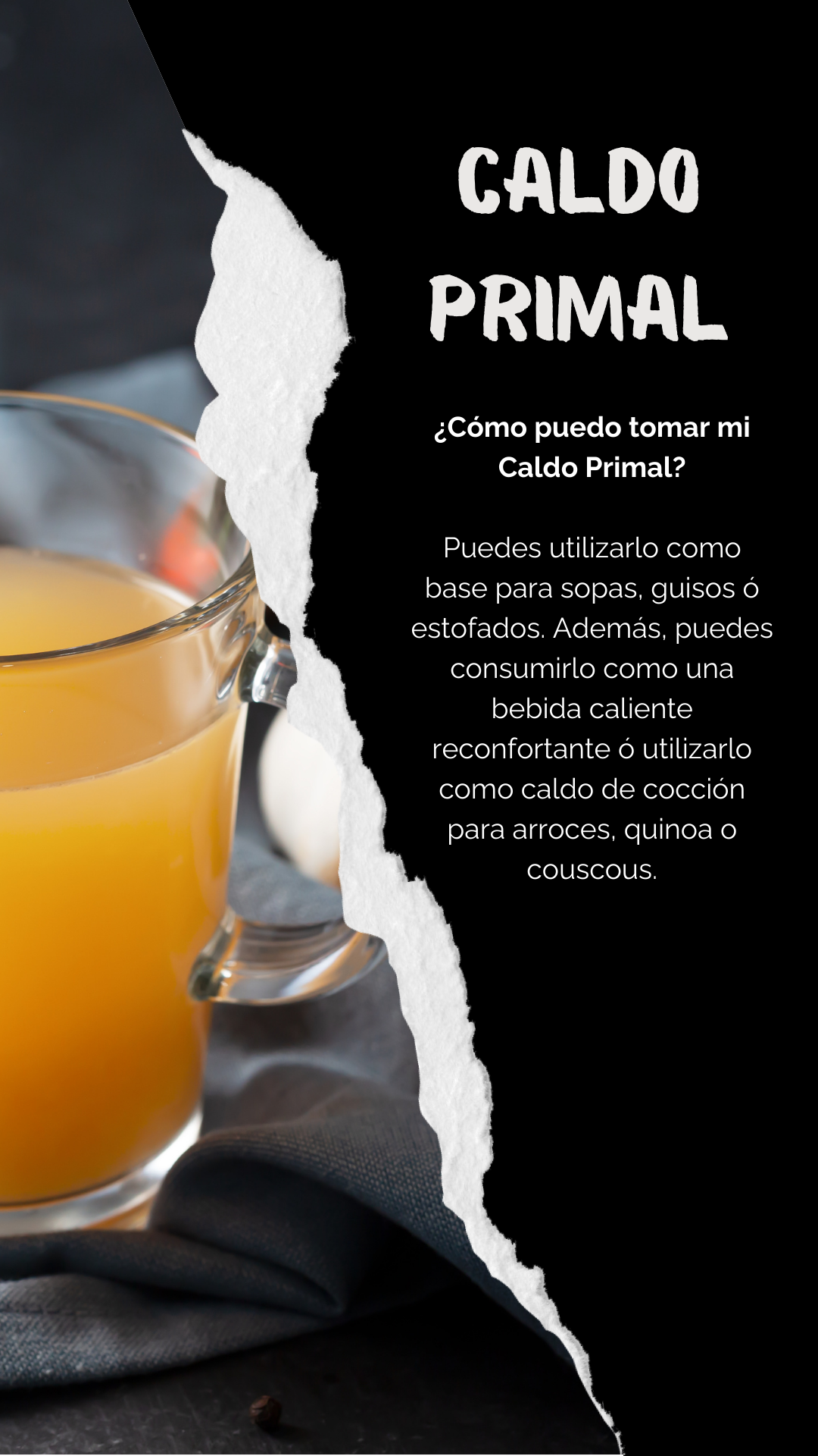 CALDO PRIMAL = CALDO DE HUESOS DE RES
