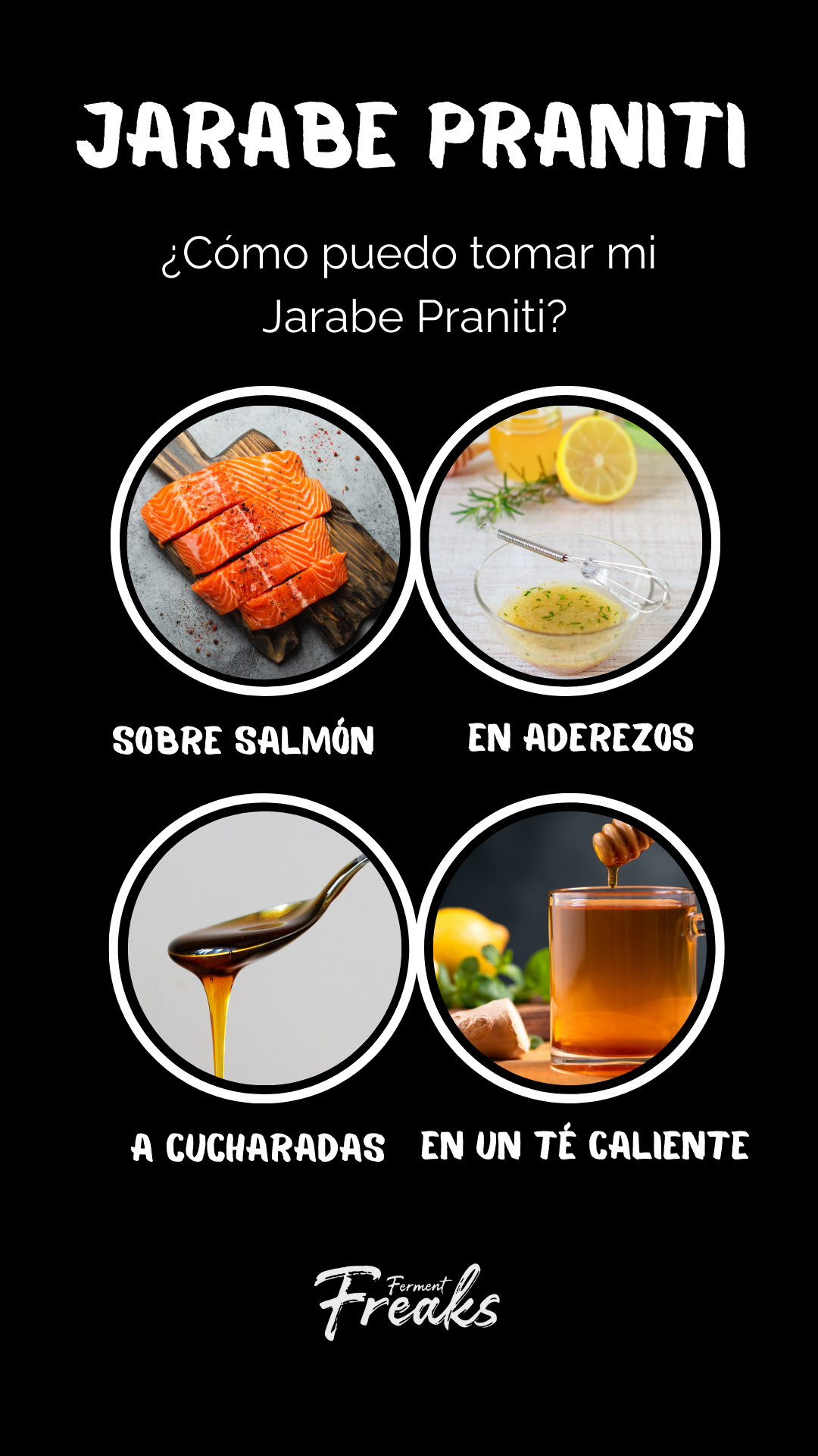 JARABE PRANITI = FERMENTO DE AJO,JENGIBRE, MIEL Y LIMÓN